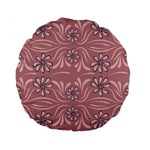 Folk flowers print Floral pattern Ethnic art Standard 15  Premium Flano Round Cushions Front