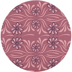 Folk Flowers Print Floral Pattern Ethnic Art Uv Print Round Tile Coaster