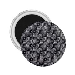 Black And Grey Rocky Geometric Pattern Design 2 25  Magnets by dflcprintsclothing