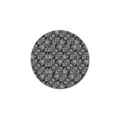 Black And Grey Rocky Geometric Pattern Design Golf Ball Marker by dflcprintsclothing