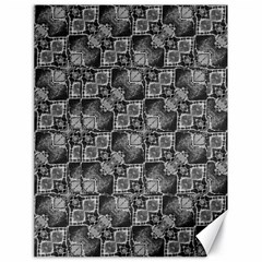 Black And Grey Rocky Geometric Pattern Design Canvas 18  X 24 