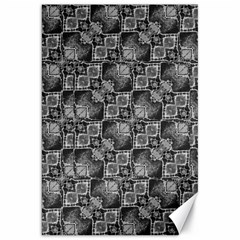 Black And Grey Rocky Geometric Pattern Design Canvas 20  X 30 