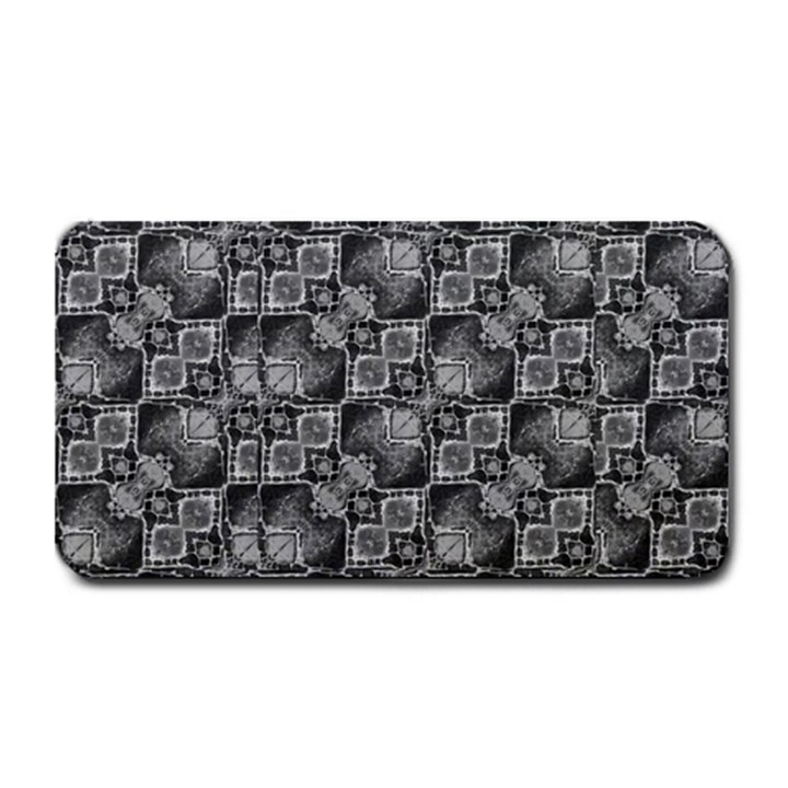 Black And Grey Rocky Geometric Pattern Design Medium Bar Mats