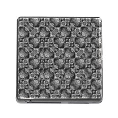 Black And Grey Rocky Geometric Pattern Design Memory Card Reader (Square 5 Slot)