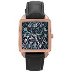 Indecisive Rose Gold Leather Watch  Front