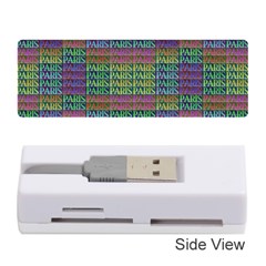 Paris Words Motif Colorful Pattern Memory Card Reader (stick) by dflcprintsclothing