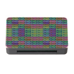 Paris Words Motif Colorful Pattern Memory Card Reader With Cf