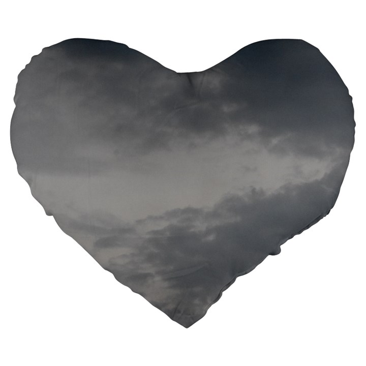 Storm Clouds 6000 Large 19  Premium Heart Shape Cushions