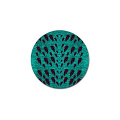 Leaves On Adorable Peaceful Captivating Shimmering Colors Golf Ball Marker (4 Pack) by pepitasart