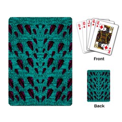 Leaves On Adorable Peaceful Captivating Shimmering Colors Playing Cards Single Design (rectangle) by pepitasart