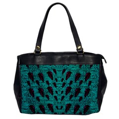 Leaves On Adorable Peaceful Captivating Shimmering Colors Oversize Office Handbag by pepitasart