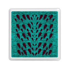 Leaves On Adorable Peaceful Captivating Shimmering Colors Memory Card Reader (square) by pepitasart