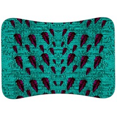 Leaves On Adorable Peaceful Captivating Shimmering Colors Velour Seat Head Rest Cushion by pepitasart