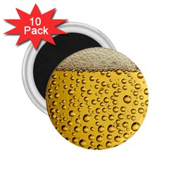 Beer Bubbles 2 25  Magnets (10 Pack)  by Wegoenart