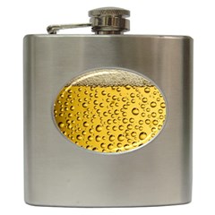 Beer Bubbles Hip Flask (6 Oz) by Wegoenart