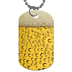 Beer Bubbles Dog Tag (two Sides) by Wegoenart