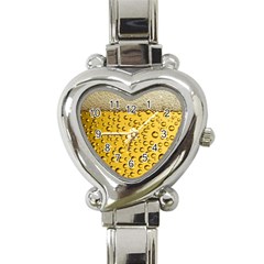 Beer Bubbles Heart Italian Charm Watch by Wegoenart