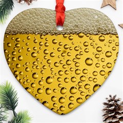 Beer Bubbles Heart Ornament (two Sides)