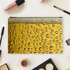 Beer Bubbles Cosmetic Bag (large) by Wegoenart