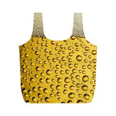 Beer Bubbles Full Print Recycle Bag (m) by Wegoenart