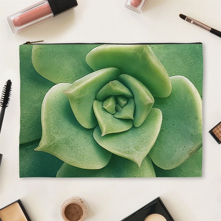 Echeveria Imbricata Closeup Photo Cosmetic Bag (XL)