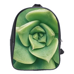 Echeveria Imbricata Closeup Photo School Bag (large)