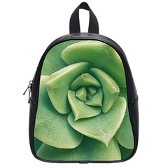 Echeveria Imbricata Closeup Photo School Bag (small) by dflcprintsclothing