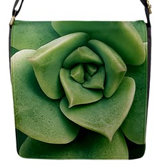 Echeveria Imbricata Closeup Photo Flap Closure Messenger Bag (s) by dflcprintsclothing