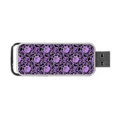 Electric Neon Abstract Print Pattern Portable Usb Flash (two Sides)