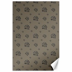 Stylized Cactus Motif Pattern Canvas 24  X 36  by dflcprintsclothing