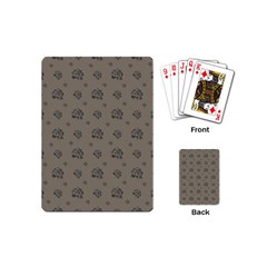 Stylized Cactus Motif Pattern Playing Cards Single Design (mini)