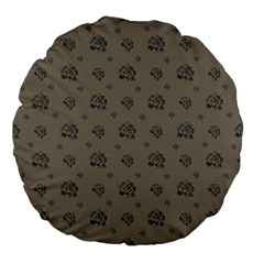 Stylized Cactus Motif Pattern Large 18  Premium Flano Round Cushions