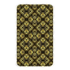 Tiled Mozaic Pattern, Gold And Black Color Symetric Design Memory Card Reader (rectangular) by Casemiro