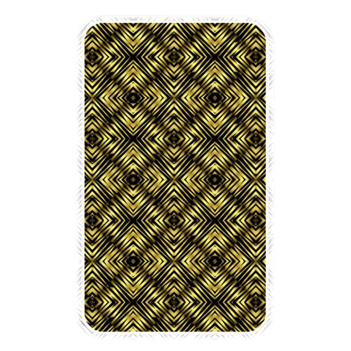 Tiled mozaic pattern, gold and black color symetric design Memory Card Reader (Rectangular)