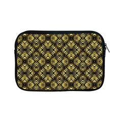 Tiled Mozaic Pattern, Gold And Black Color Symetric Design Apple Ipad Mini Zipper Cases by Casemiro