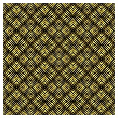 Tiled Mozaic Pattern, Gold And Black Color Symetric Design Lightweight Scarf  by Casemiro