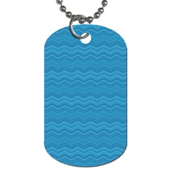 Sea Waves Dog Tag (one Side) by Sparkle