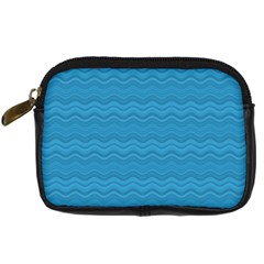 Sea Waves Digital Camera Leather Case by Sparkle