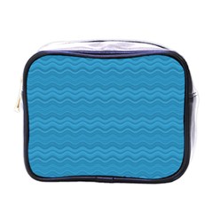 Sea Waves Mini Toiletries Bag (one Side) by Sparkle