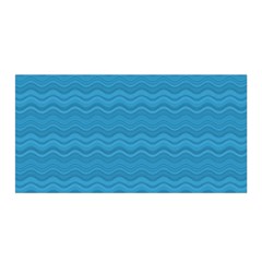 Sea Waves Satin Wrap 35  X 70  by Sparkle