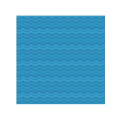 Sea Waves Square Satin Scarf (30  X 30 ) by Sparkle