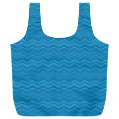 Sea Waves Full Print Recycle Bag (xxxl) by Sparkle