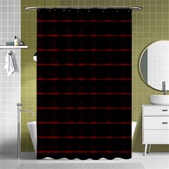 Digital Lines Shower Curtain 48  x 72  (Small) 