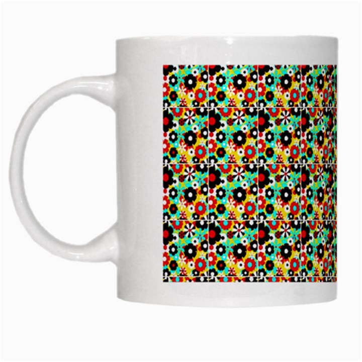 Color Spots White Mug