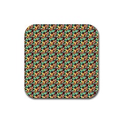 Color Spots Rubber Coaster (square) by Sparkle