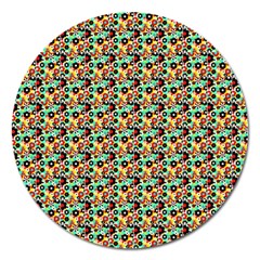 Color Spots Magnet 5  (round) by Sparkle