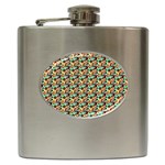 Color Spots Hip Flask (6 oz) Front