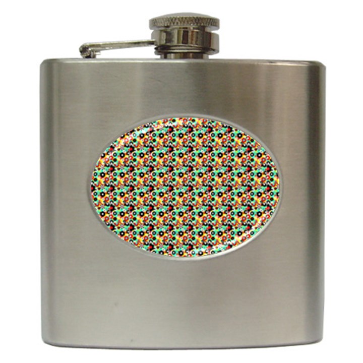 Color Spots Hip Flask (6 oz)