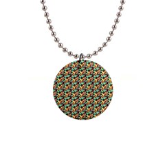 Color Spots 1  Button Necklace by Sparkle