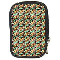 Color Spots Compact Camera Leather Case by Sparkle